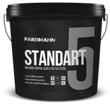 Акрилова фарба для стін Kolorit STANDART 5 база А 9л