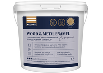 Акрилова емаль Wood and Metal Enamel напівматова, база A 2л