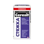 Стяжка цементна армована мікроволокном Цеерзіт Ceresit 25кг