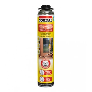 Пена монтажная профессиональная Соудал (Soudal) зимняя, 750 мл