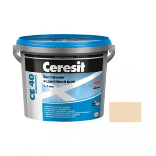 Шов кольоровий еластичний водостійкий Церезіт Ceresit СЕ40 №41 натура 2кг