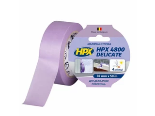 Малярная лента для деликатных поверхностей HPX4800 60С 48мм 50м пурпурная