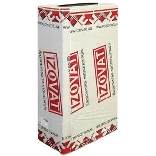 Утеплювач базальтовий Ізоват 45кг/м3 100х600х1000мм, 3м2