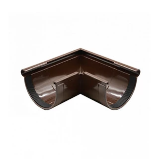 Угол желоба наружный Ренвей RainWay 130 коричневый 90*