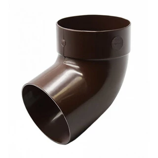 Відвід одномуфтовий Ренвей RainWay 130 коричневий 67° ф100мм коліно