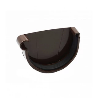 Заглушка ринви ліва Ренвей RainWay 90 коричнева