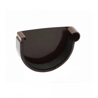 Заглушка желоба правая Ренвей RainWay 90 коричневая